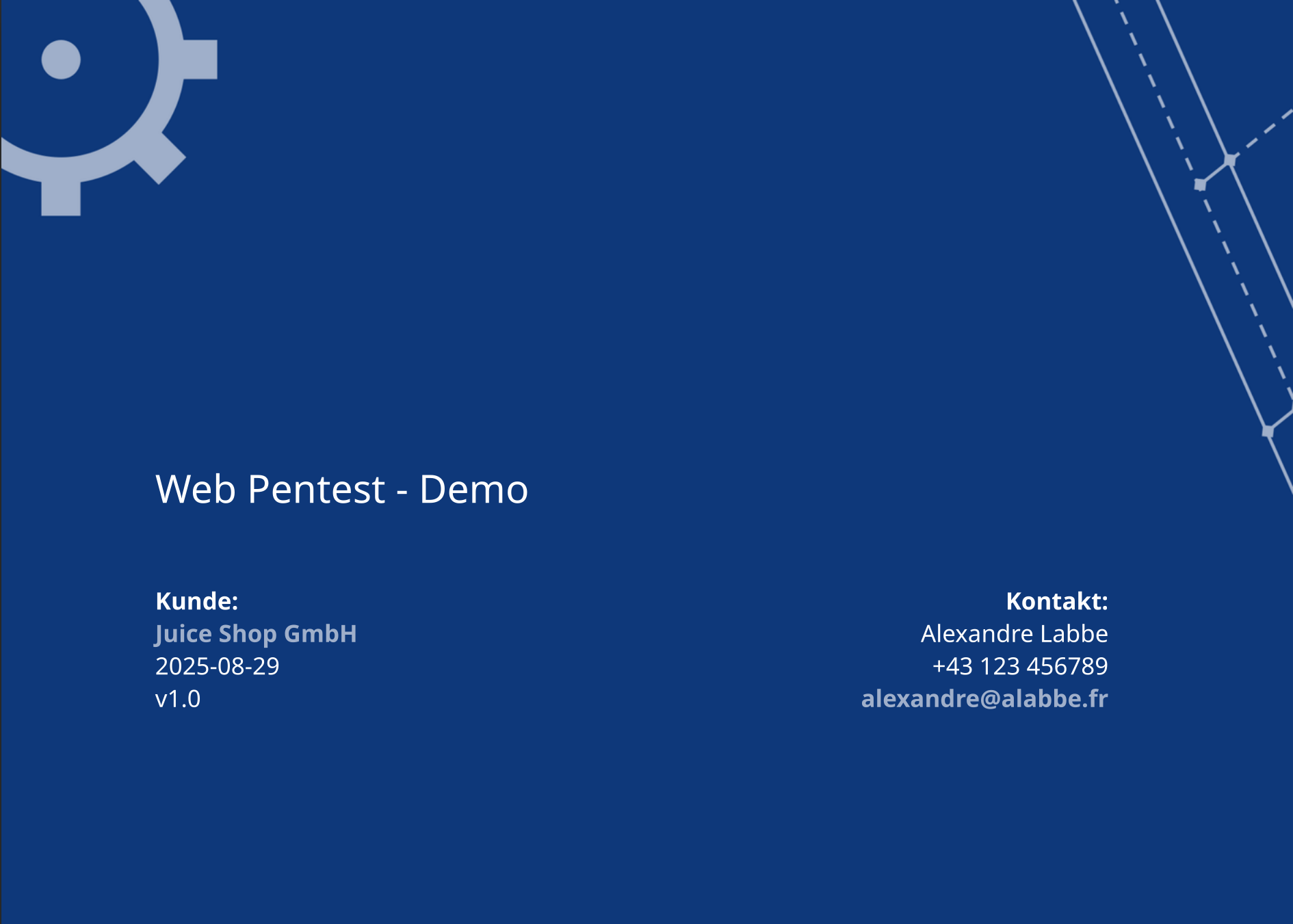 Web Pentest Demo - DE
